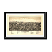 Panoramic Map - Merrimac, Massachusetts, 1889 - Bird's Eye View Print