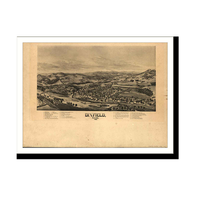 Panoramic Map - Dixfield, Maine, 1896 - Bird's Eye View Print