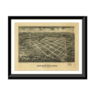 Panoramic Map - South Rocky Mount, North Carolina, 1900 - Bird's Eye View