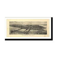 Panoramic Map - Atlantic City, New Jersey, 1905 - Bird's Eye View Print