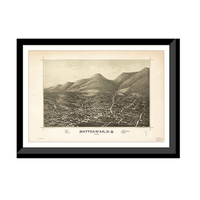 Panoramic Map - Mattawan, New York, 1886 - Bird's Eye View Print