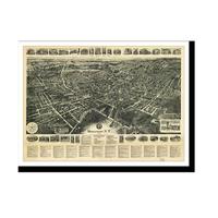 Panoramic Map - Middletown, New York, 1922 - Bird's Eye View Print