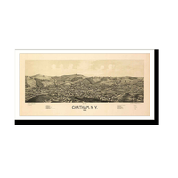 Panoramic Map - Chatham, New York, 1886 - Bird's Eye View Print