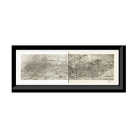 Panoramic Map - Harrison East Newark, New Jersey, 1907 - Bird's Eye View