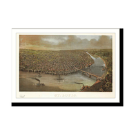 Panoramic Map - St. Louis, Missouri, 1873 - Bird's Eye View Print