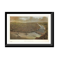 Panoramic Map - St. Louis, Missouri, 1873 - Bird's Eye View Print
