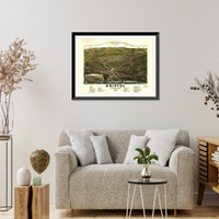 Panoramic Map - Bristol, New Hampshire, 1884 - Bird's Eye View Print