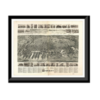 Panoramic Map - Hoboken, New Jersey, 1904 - Bird's Eye View Print