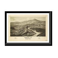 Panoramic Map - Corinth, New York, 1888 - Bird's Eye View Print