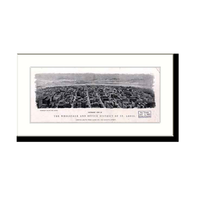 Panoramic Map - St. Louis, Missouri, 1904 - Bird's Eye View Print
