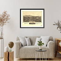 Panoramic Map - Greenville, New Hampshire, 1886 - Bird's Eye View Print
