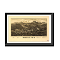 Panoramic Map - Hinsdale, New Hampshire, 1886 - Bird's Eye View Print