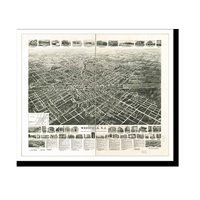 Panoramic Map - Westfield, New Jersey, 1929 - Bird's Eye View Print