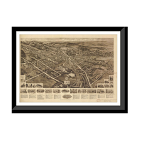 Panoramic Map - Goshen, New York, 1922 - Bird's Eye View Print