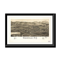 Panoramic Map - Granville, New York, 1886 - Bird's Eye View Print