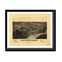 Panoramic Map - South New Market, New Hampshire, 1884 - Bird's Eye View