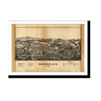 Panoramic Map - Warner, New Hampshire, 1884 - Bird's Eye View Print