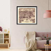 Panoramic Map - Queens, New York, 1915 - Bird's Eye View Print
