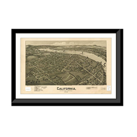 Panoramic Map - California, Pennsylvania, 1902 - Bird's Eye View Print