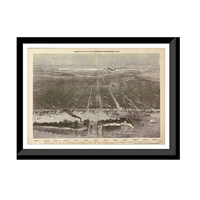 Panoramic Map - Philadelphia 2, Pennsylvania, 1876 - Bird's Eye View Print