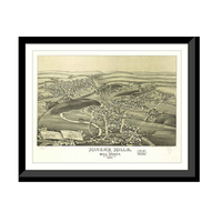 Panoramic Map - Miner's Mills, Pennsylvania, 1892 - Bird's Eye View Print