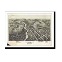 Panoramic Map - Punxsutawney, Pennsylvania, 1895 - Bird's Eye View Print