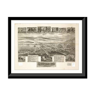 Panoramic Map - Strasburg, Pennsylvania, 1903 - Bird's Eye View Print