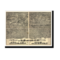 Panoramic Map - Yonkers, New York, 1899 - Bird's Eye View Print