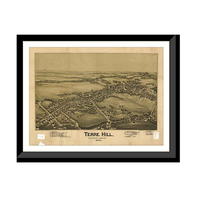 Panoramic Map - Terre Hill, Pennsylvania, 1894 - Bird's Eye View Print