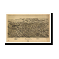 Panoramic Map - Jeanette, Pennsylvania, 1897 - Bird's Eye View Print