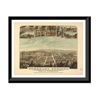 Panoramic Map - Berkeley Springs, West Virginia, 1889 - Bird's Eye View