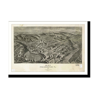 Panoramic Map - Pocahontas, Virginia, 1911 - Bird's Eye View Print