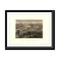 Panoramic Map - Richmond, Virginia, 1863 - Bird's Eye View Print
