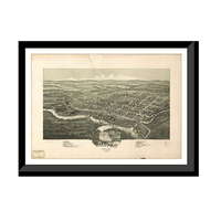 Panoramic Map - Davis, West Virginia, 1898 - Bird's Eye View Print