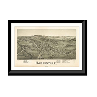Panoramic Map - Harrisville, West Virginia, 1899 - Bird's Eye View Print