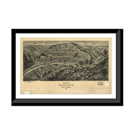 Panoramic Map - Keystone, West Virginia, 1911 - Bird's Eye View Print