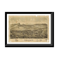 Panoramic Map - Castleton, Vermont, 1889 - Bird's Eye View Print