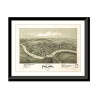 Panoramic Map - Philippi, West Virginia, 1897 - Bird's Eye View Print