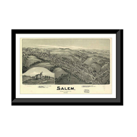 Panoramic Map - Salem, West Virginia, 1899 - Bird's Eye View Print