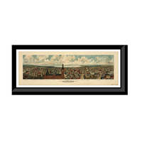 Panoramic Map - Milwaukee, Wisconsin, 1898 - Bird's Eye View Print