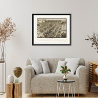 Panoramic Map - Houston, Texas, 1912 - Bird's Eye View Print