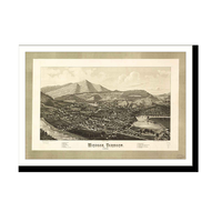 Panoramic Map - Windsor, Vermont, 1886 - Bird's Eye View Print