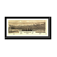 Panoramic Map - Superior, Wisconsin, 1883 - Bird's Eye View Print