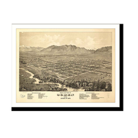 Panoramic Map - Ogden City, Utah, 1875 - Bird's Eye View Print