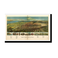 Panoramic Map - Salt Lake City, Utah, 1891 - Bird's Eye View Print
