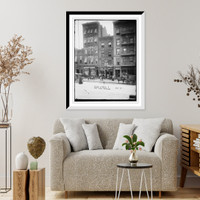 Historic Framed Print, House in which Miss Sigel was killed,  17-7/8" x 21-7/8"