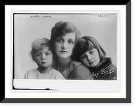 Historic Framed Print, Gladys Cooper & children,  17-7/8" x 21-7/8"