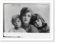 Historic Framed Print, Gladys Cooper & children,  17-7/8" x 21-7/8"