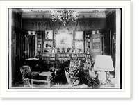 Historic Framed Print, Pres Wilson's study,  17-7/8" x 21-7/8"