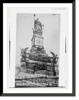 Historic Framed Print, War Monument, Niederwald,  17-7/8" x 21-7/8"